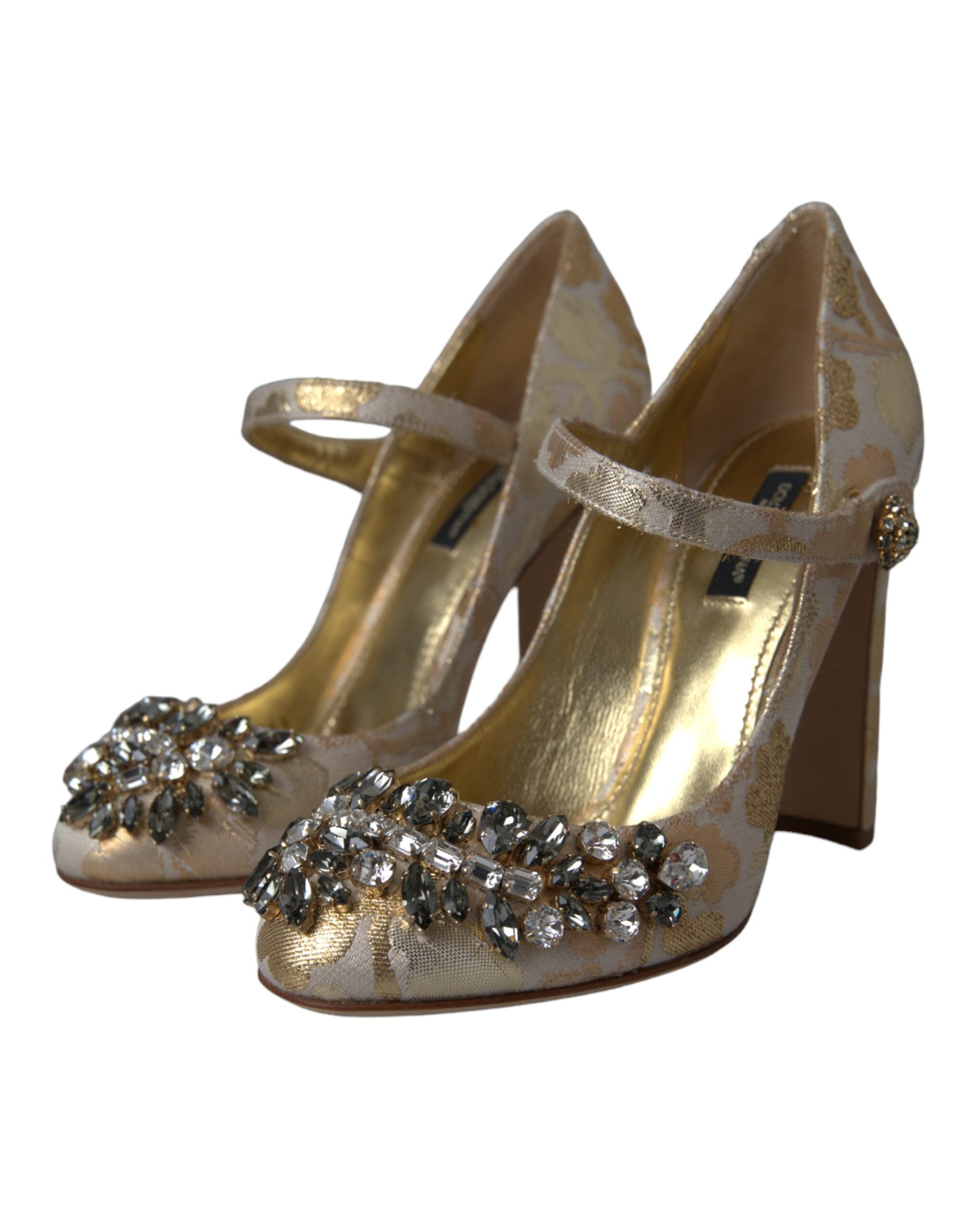 Escarpins Dolce & Gabbana Jacquard dorées