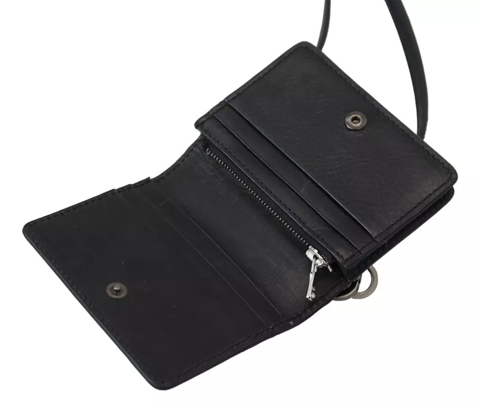 Portefeuille Dolce & Gabbana en cuir noir