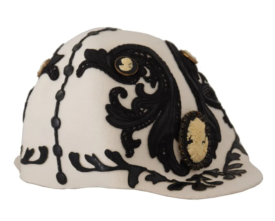 Chapeau Dolce & Gabbana cloche blanc