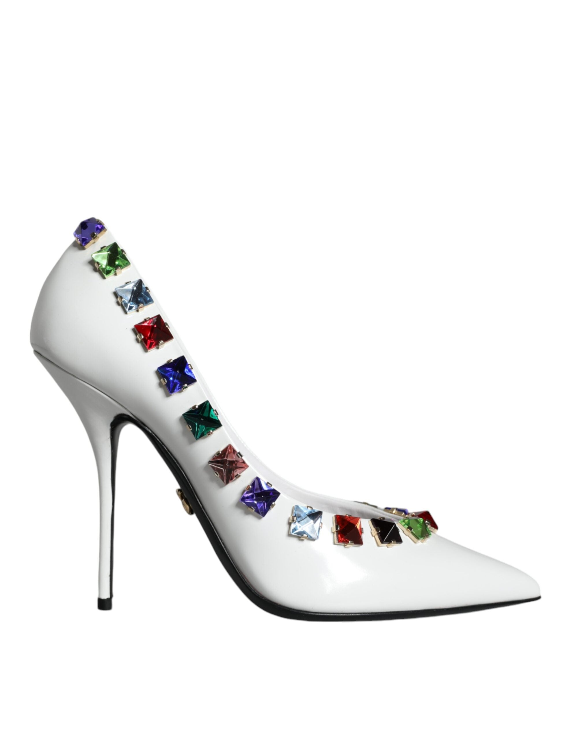 Escarpins Dolce & Gabbana blanches cristaux