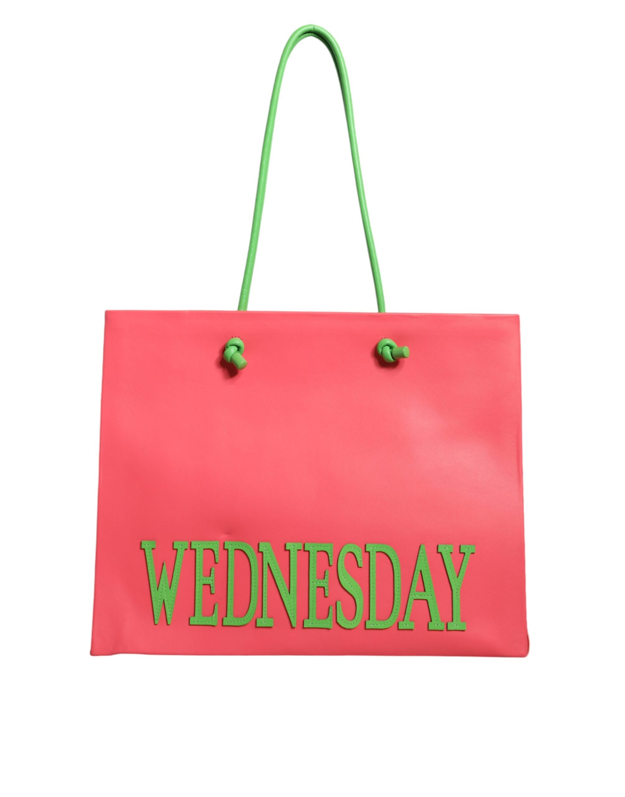 Sac cabas Alberta Ferretti Wednesday rose et vert