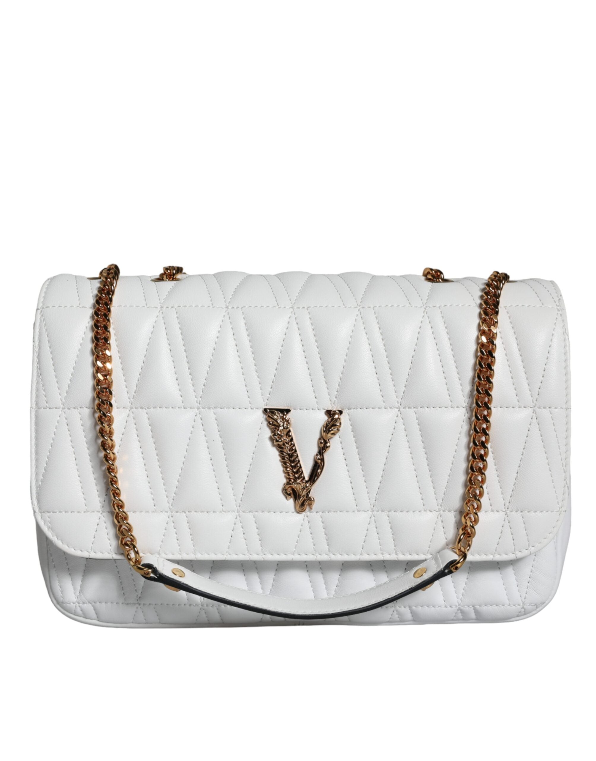 Sac en cuir Versace Crossbody blanc