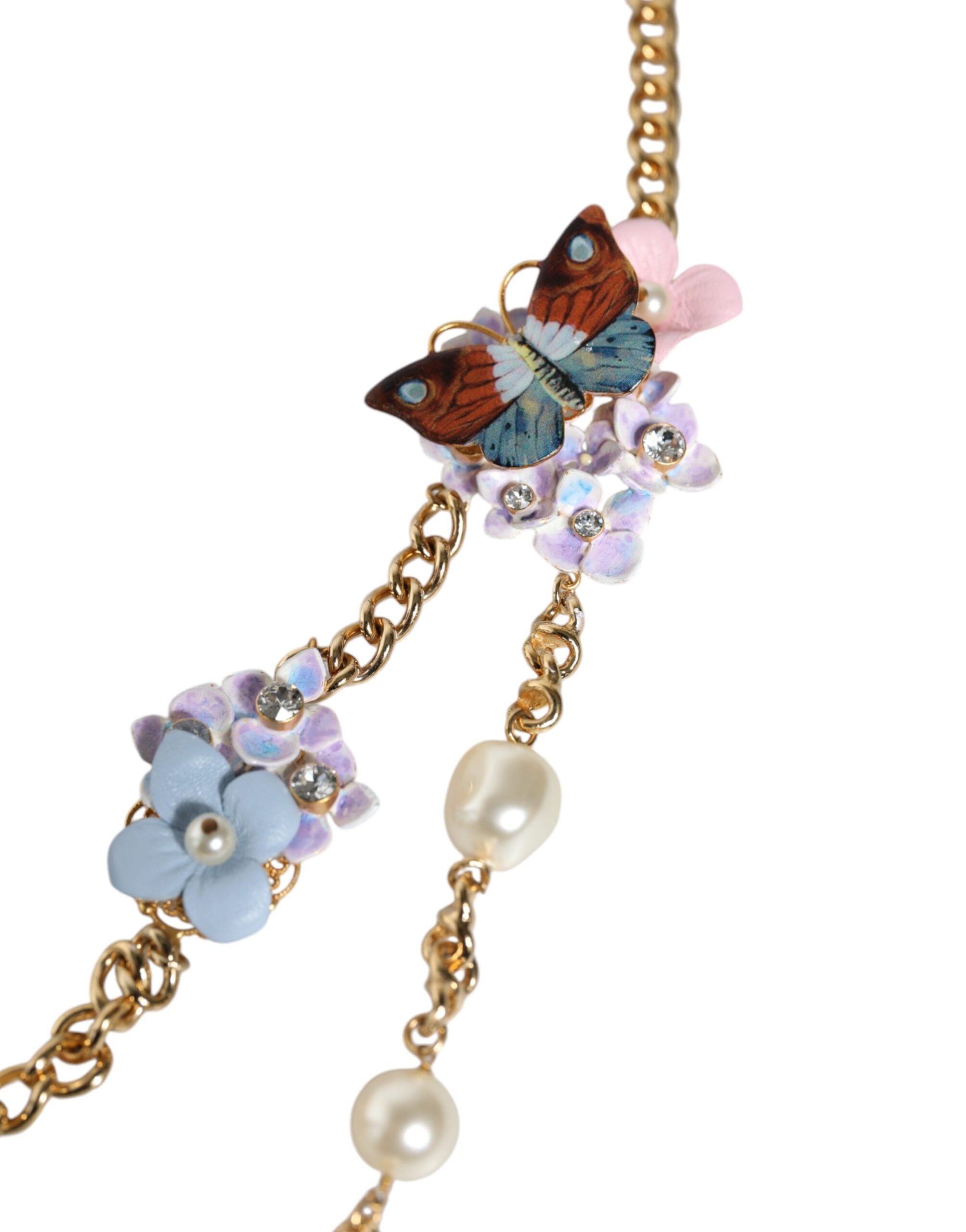Collier Dolce & Gabbana floral doré