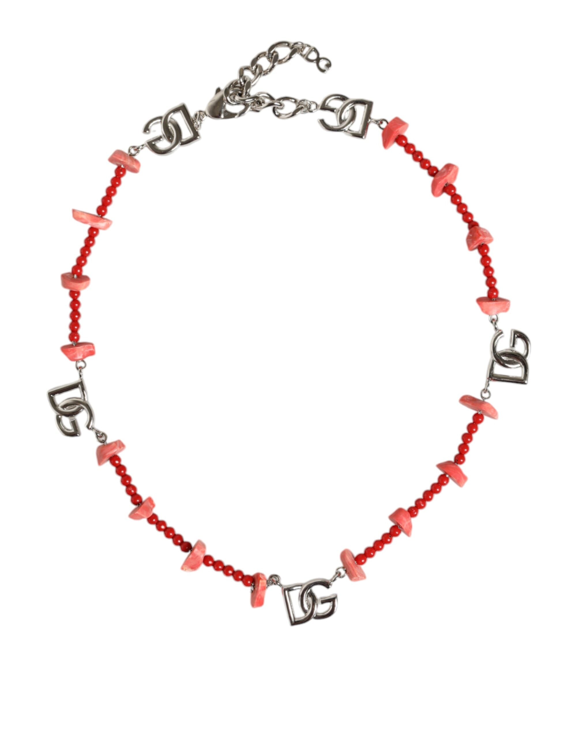 Collier Dolce & Gabbana beaded argenté