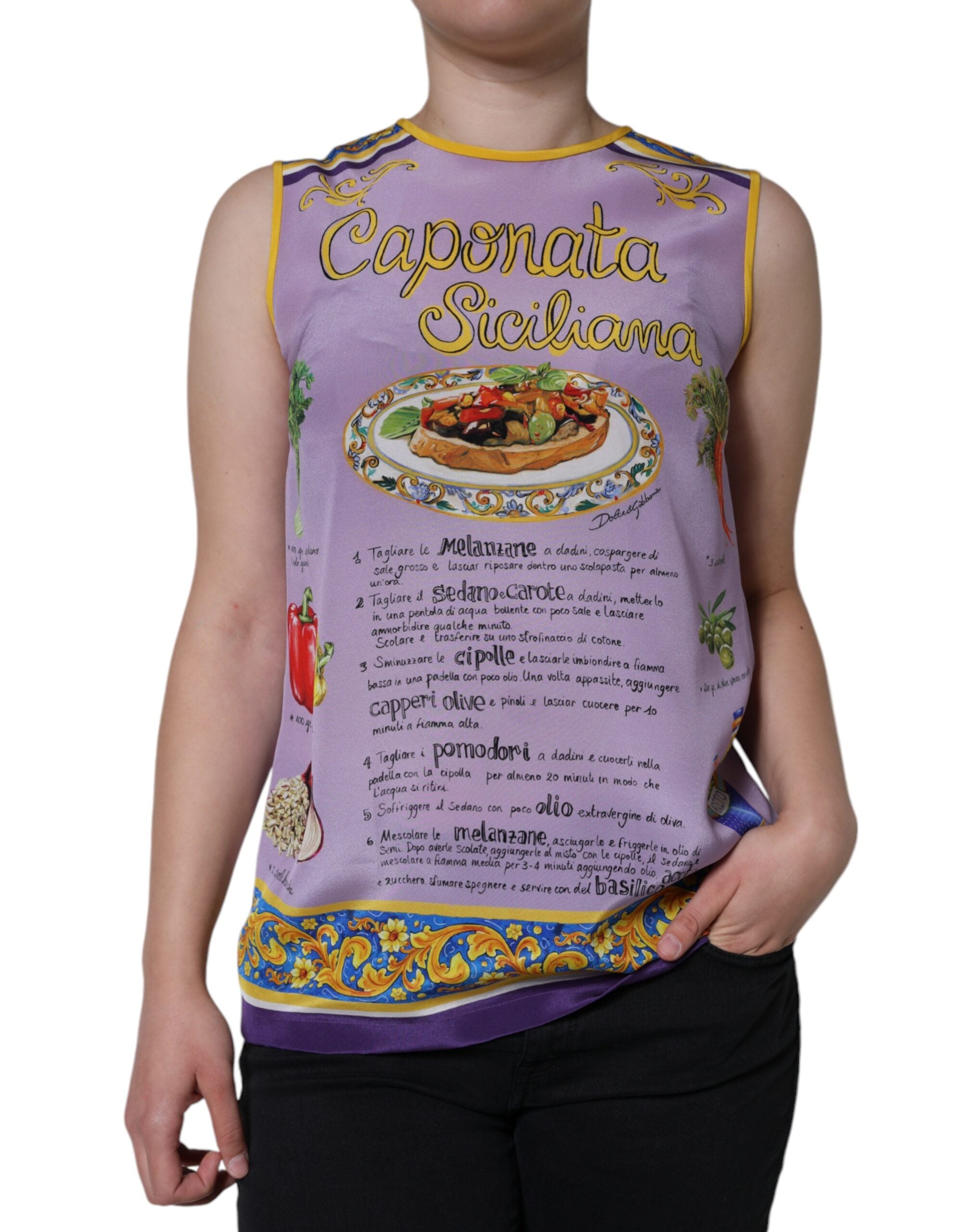 Débardeur Dolce & Gabbana Caponata violet