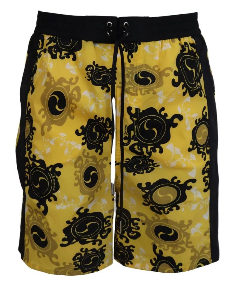 Shorts Dsquared² jaune et noir