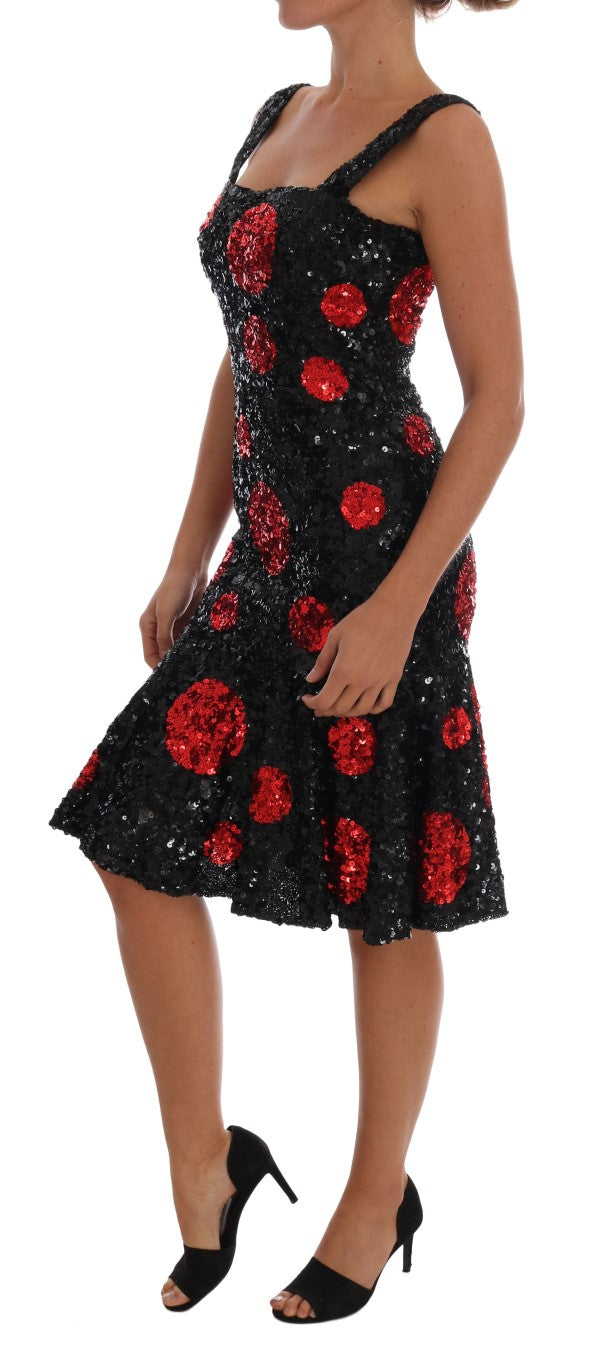 Robe Dolce & Gabbana Shift noire et rouge