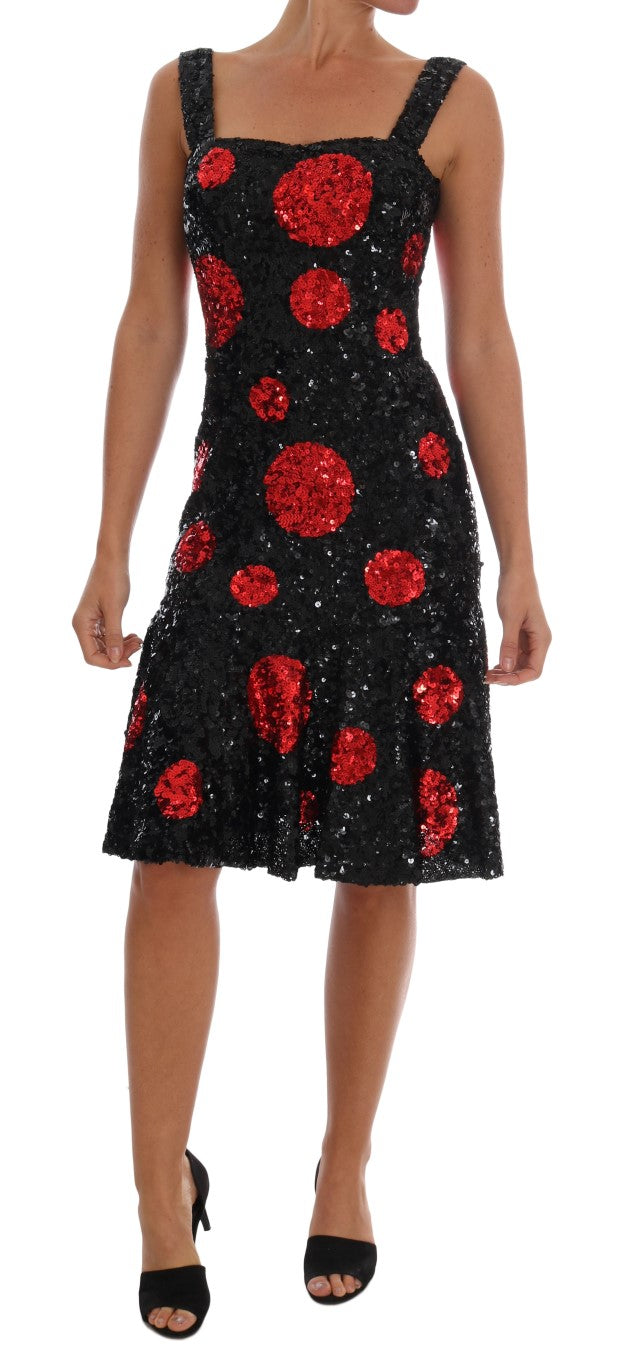 Robe Dolce & Gabbana Shift noire et rouge