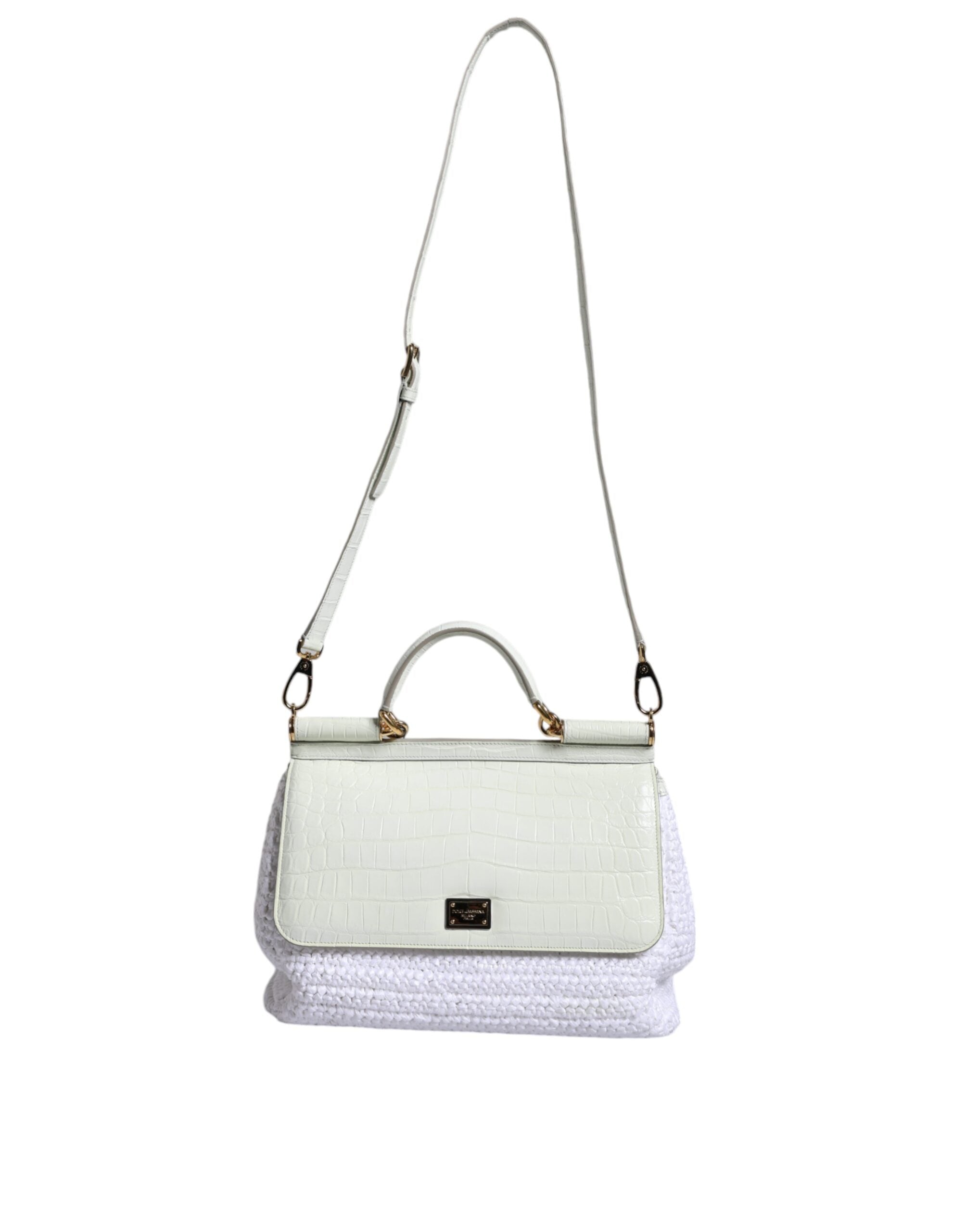 Sac à bandoulière Dolce & Gabbana SICILY blanc