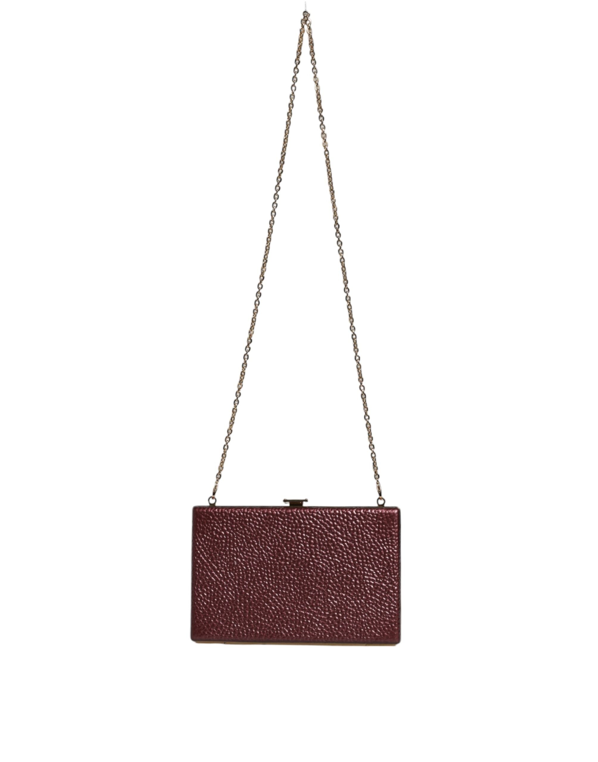 Clutch Dolce & Gabbana miniature maroon