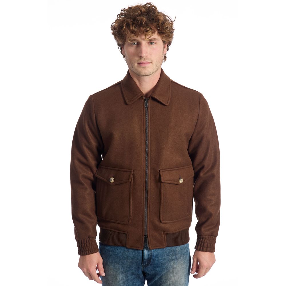Veste Roberto Pepe courte marron
