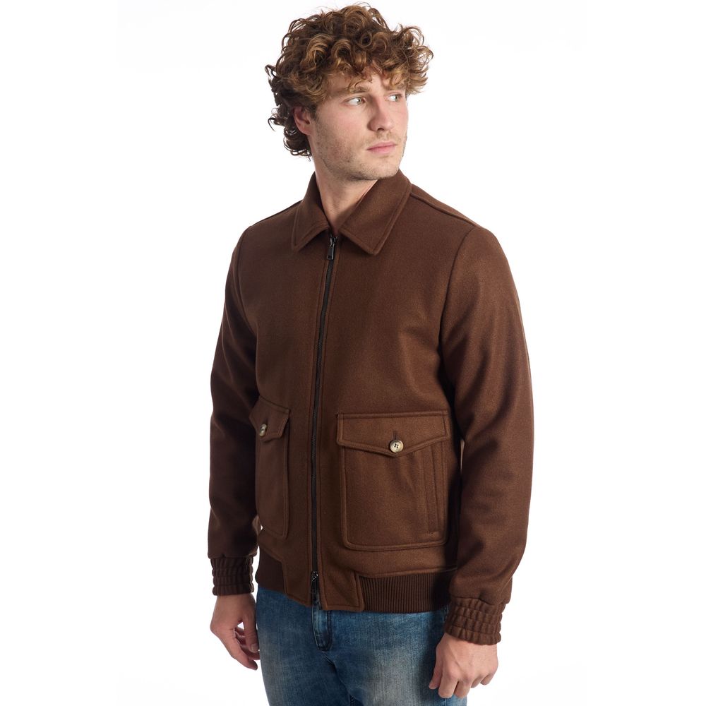 Veste Roberto Pepe courte marron