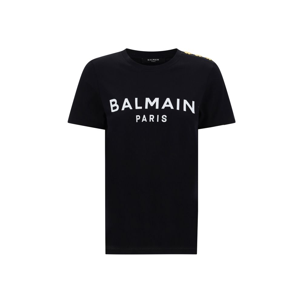 T-shirt Balmain avec monogramme noir