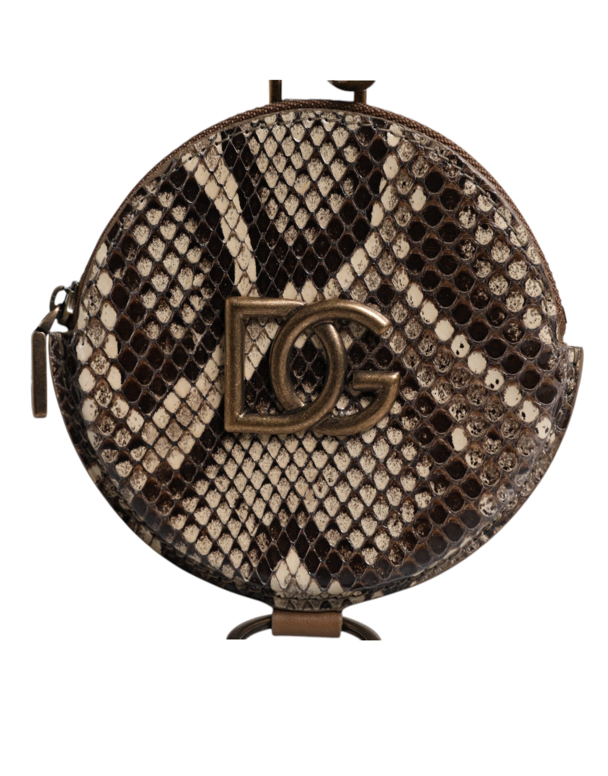 Porte-monnaie Dolce & Gabbana rond marron