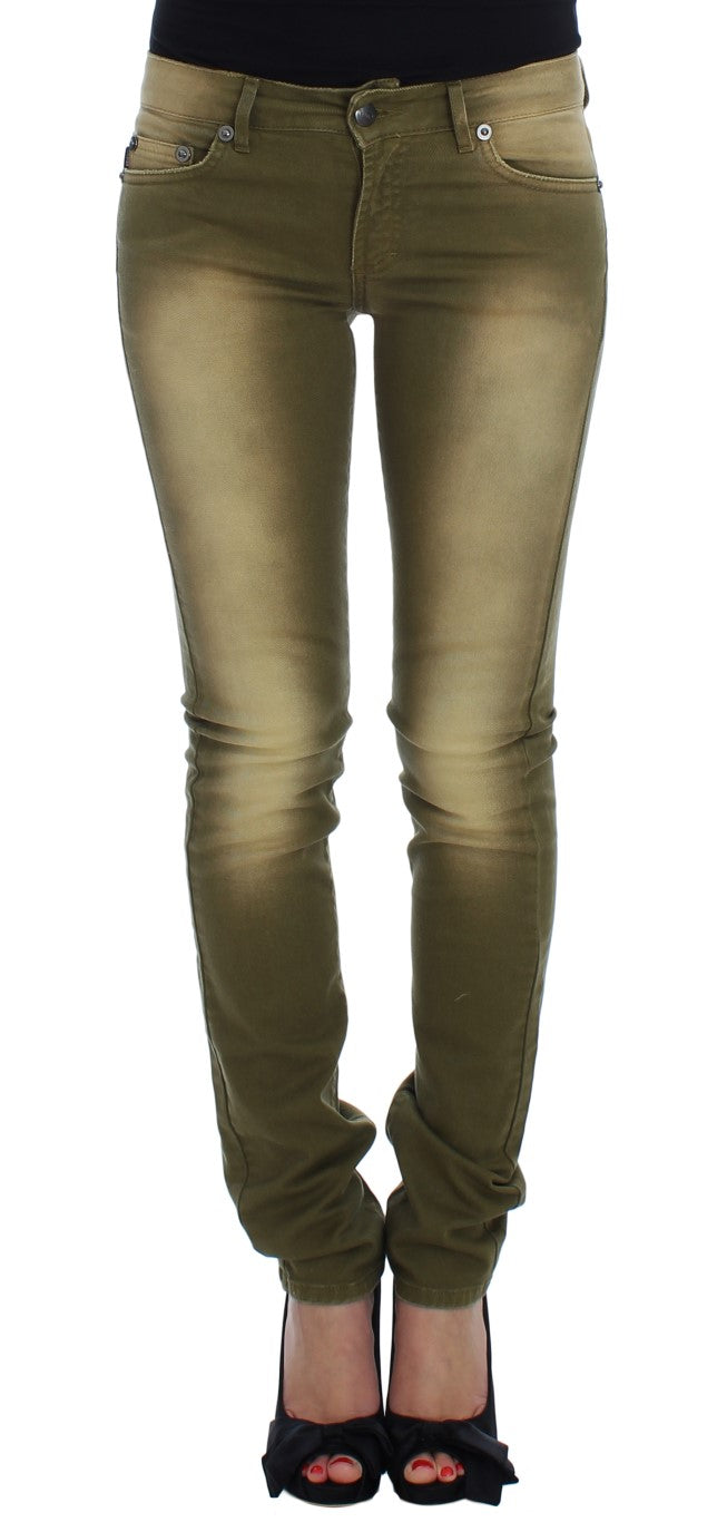 Jean Just Cavalli White Diamond vert délavé
