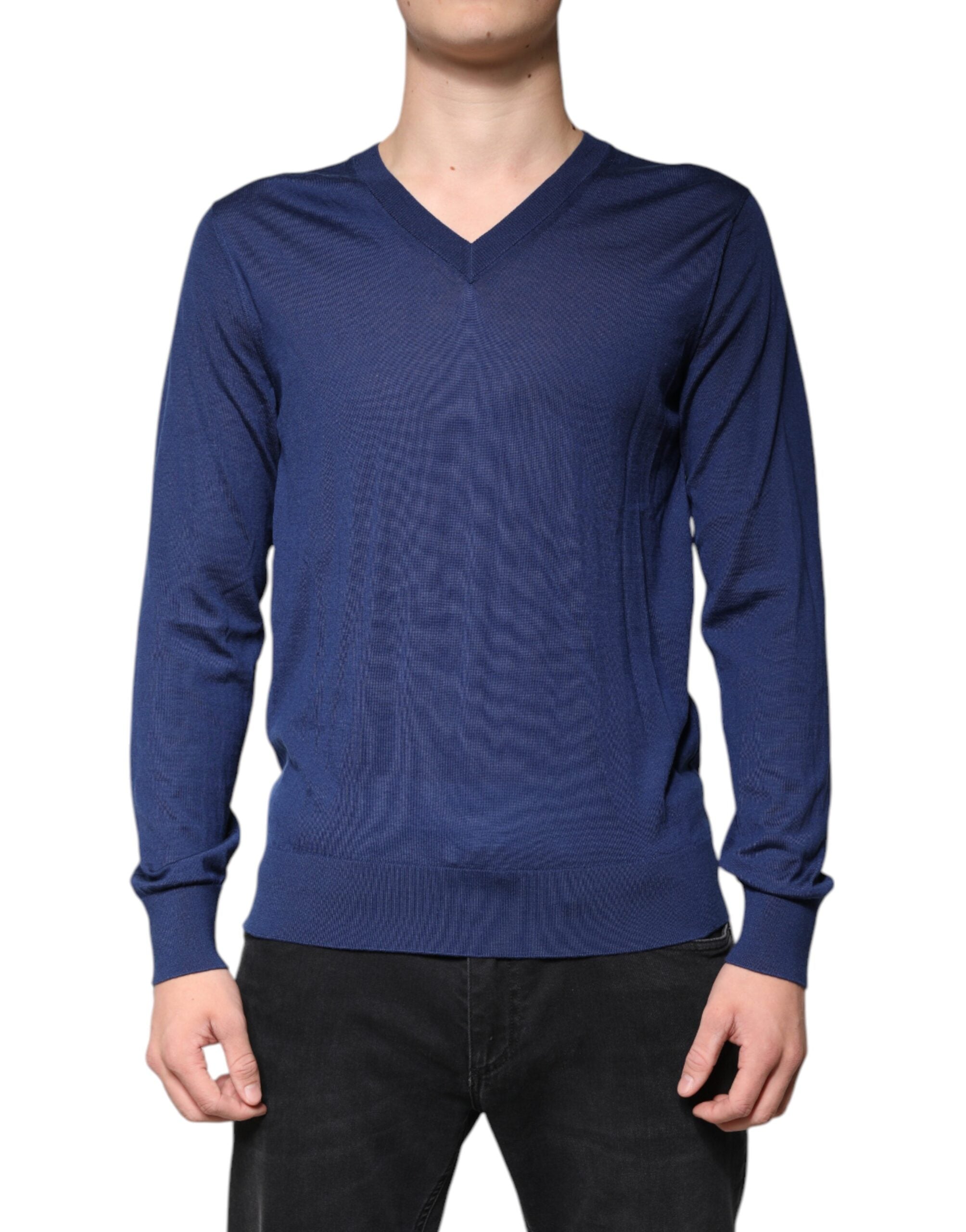 Pullover Dolce & Gabbana v-neck bleu marine
