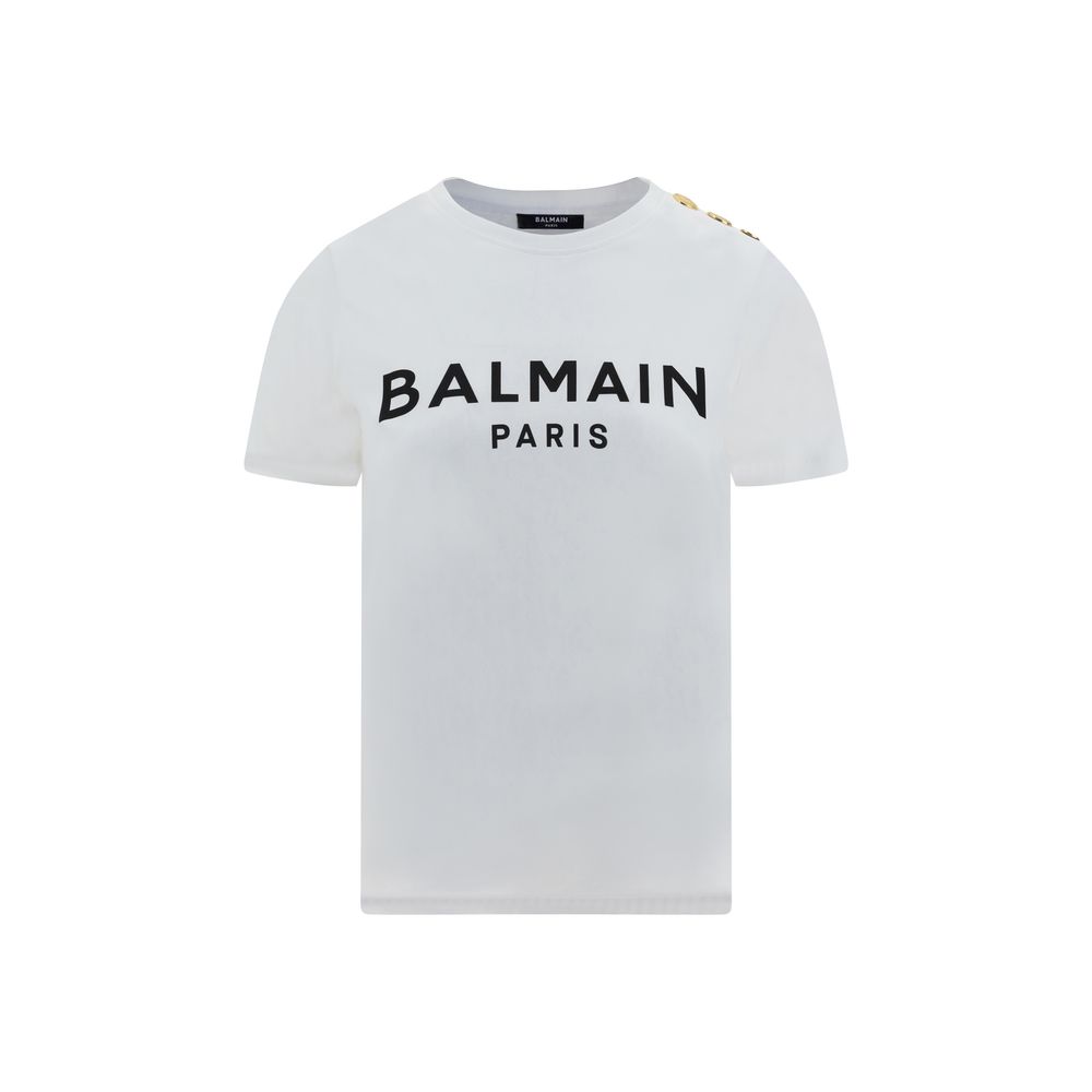 T-shirt Balmain logo noir