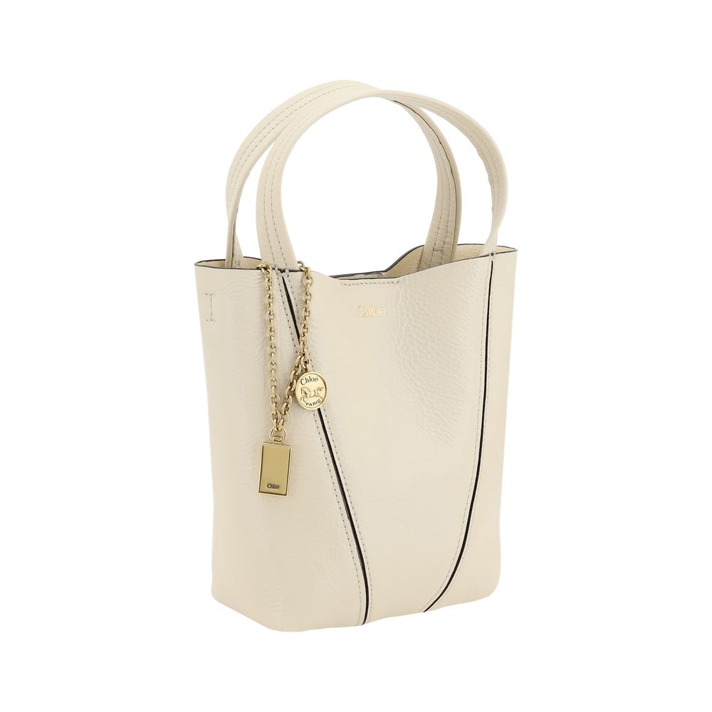 Sac à épaule Chloé Spin en cuir noir