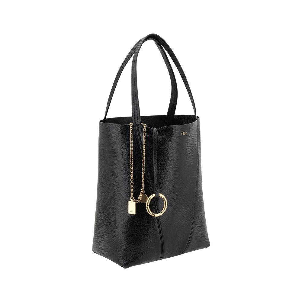 Sac épaule Chloé Spin beige