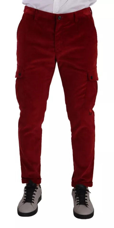 Pantalons Dolce & Gabbana cargo rouges