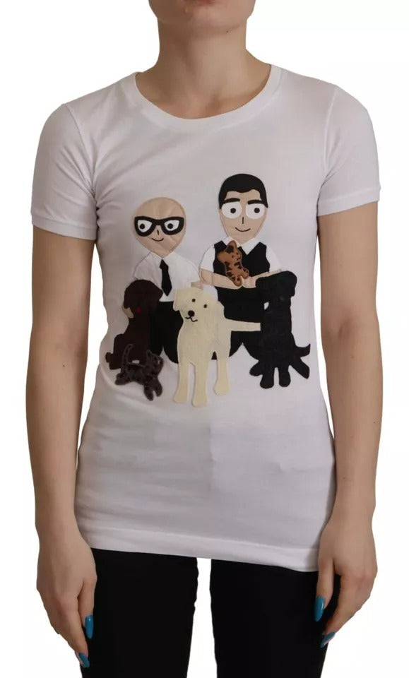 T-shirt Dolce & Gabbana #DGFamily blanc