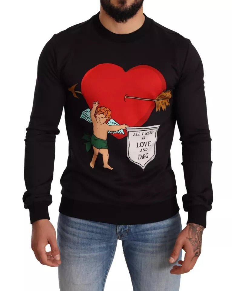Sweatshirt Dolce & Gabbana Cupid noir