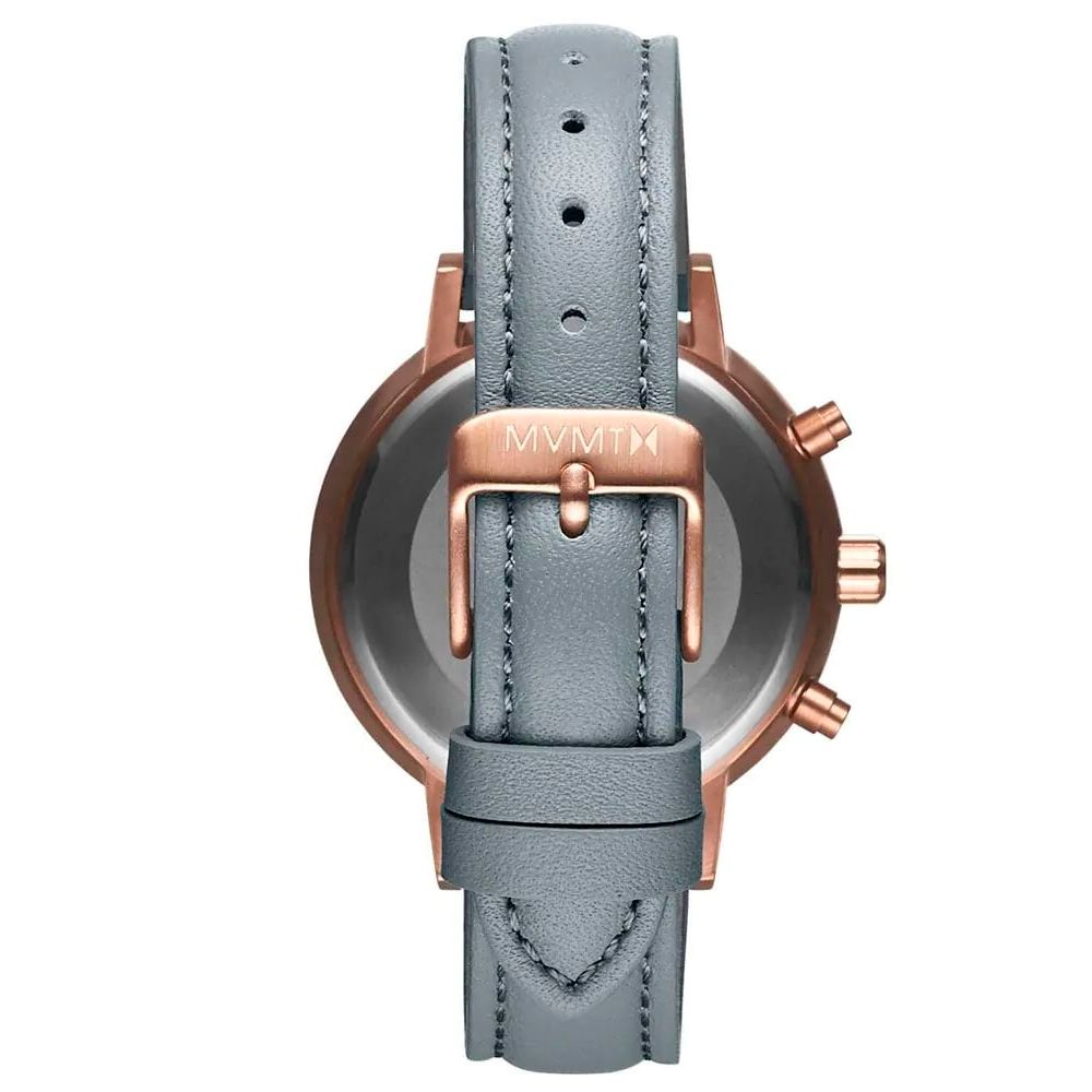 Montre en cuir grise