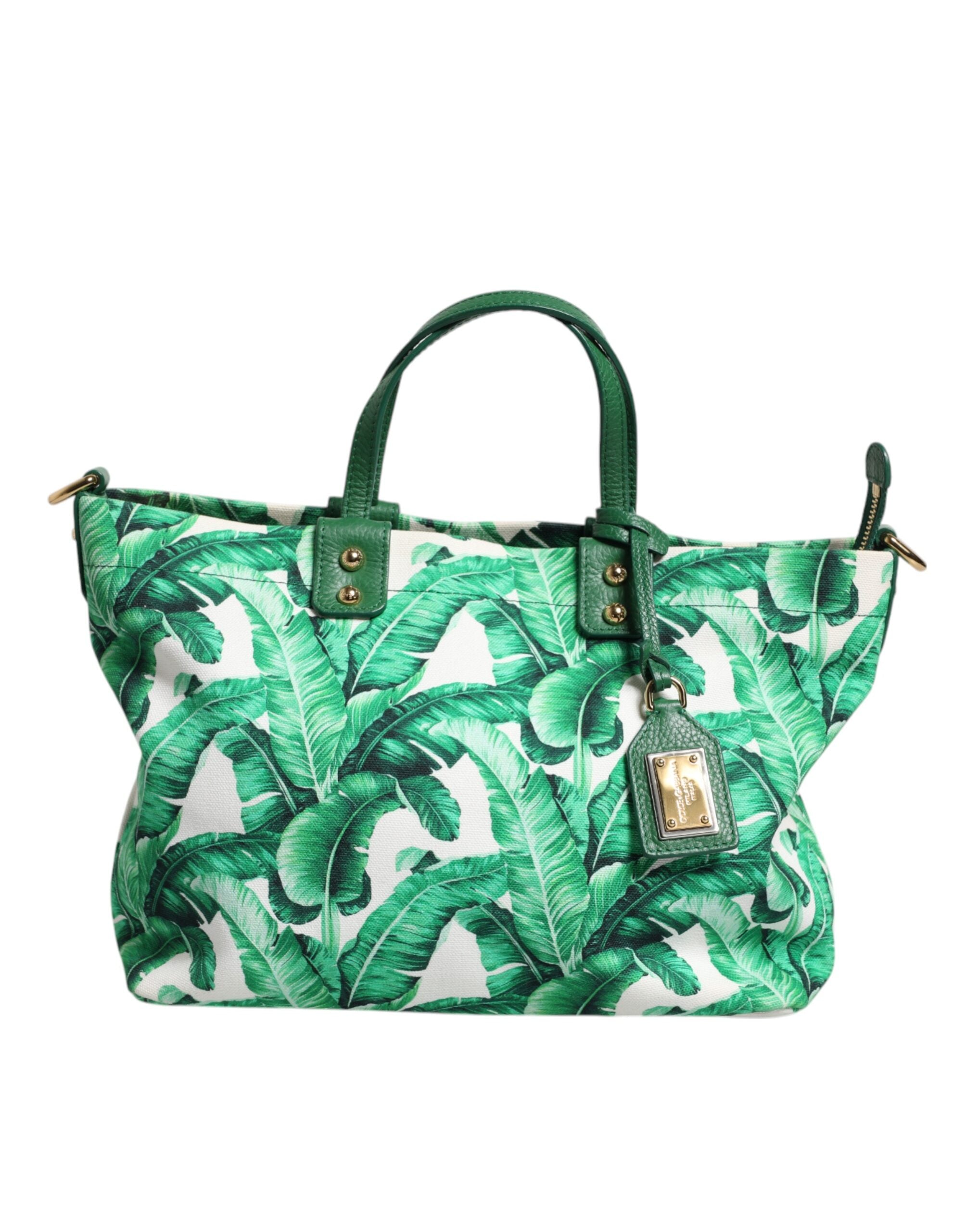 Sac cabas Dolce & Gabbana Botanical Garden vert