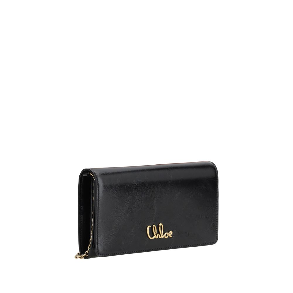 Pochette Chloé Iconic marron