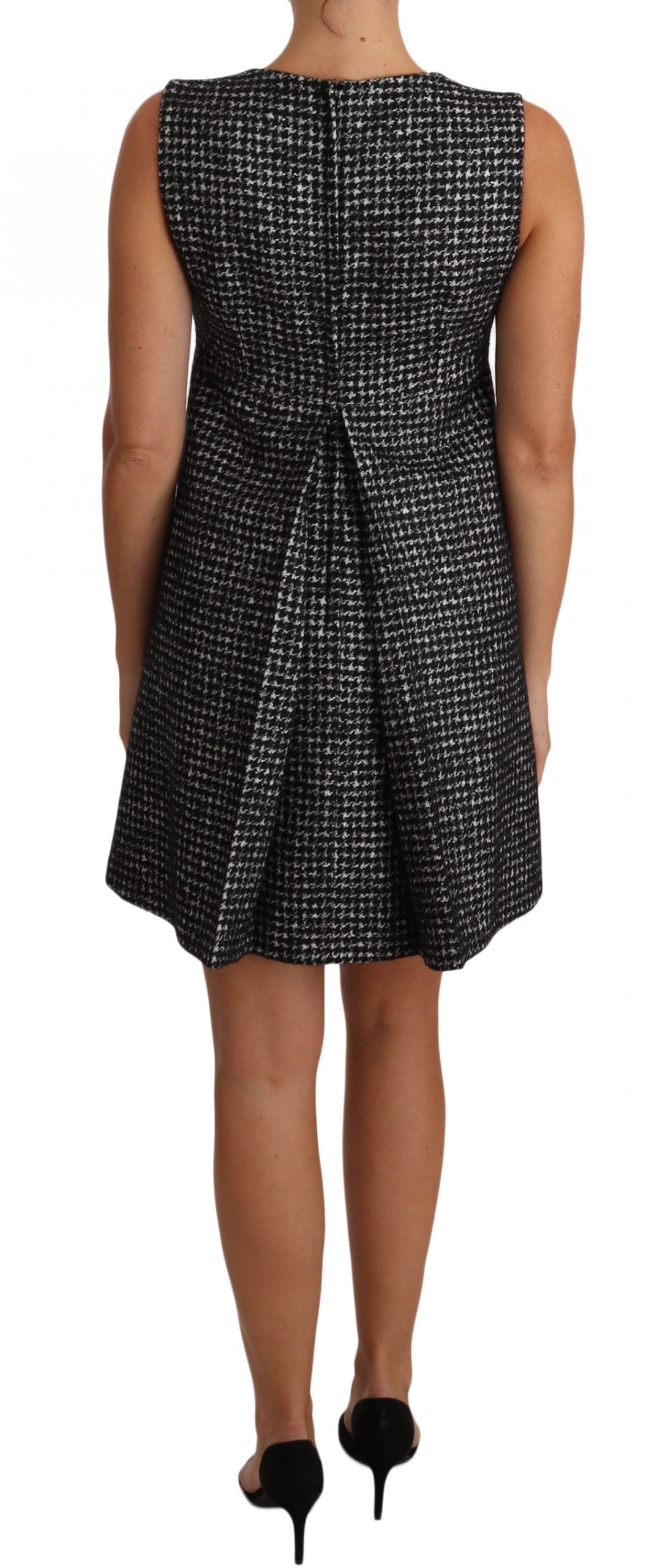 Robe Dolce & Gabbana Houndstooth grise