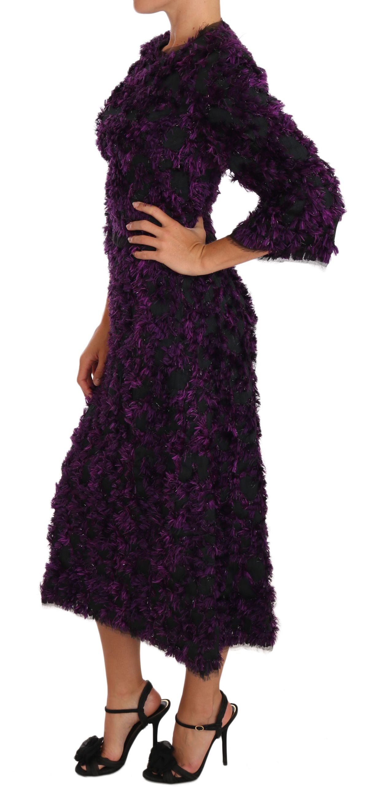 Robe Dolce & Gabbana mi-longue violette