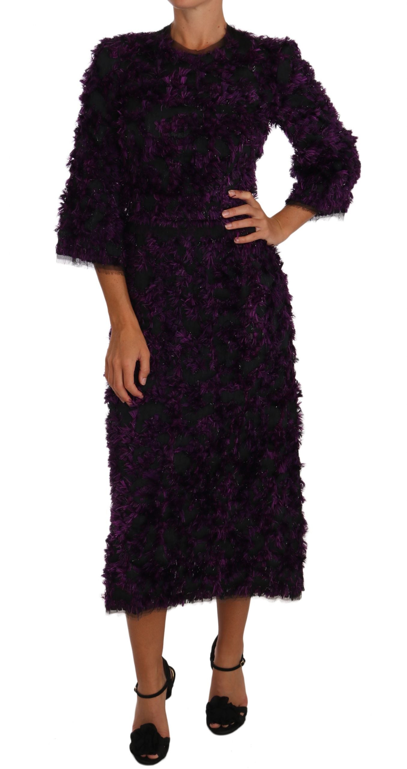 Robe Dolce & Gabbana mi-longue violette