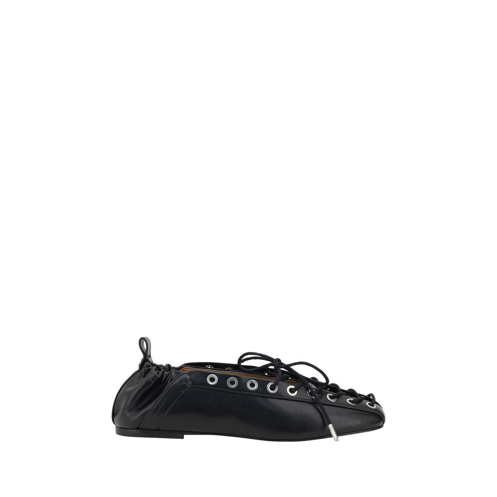 Sandales Ganni en cuir noires