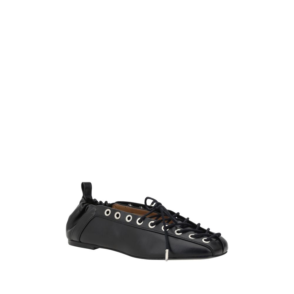 Sandales Ganni en cuir noires