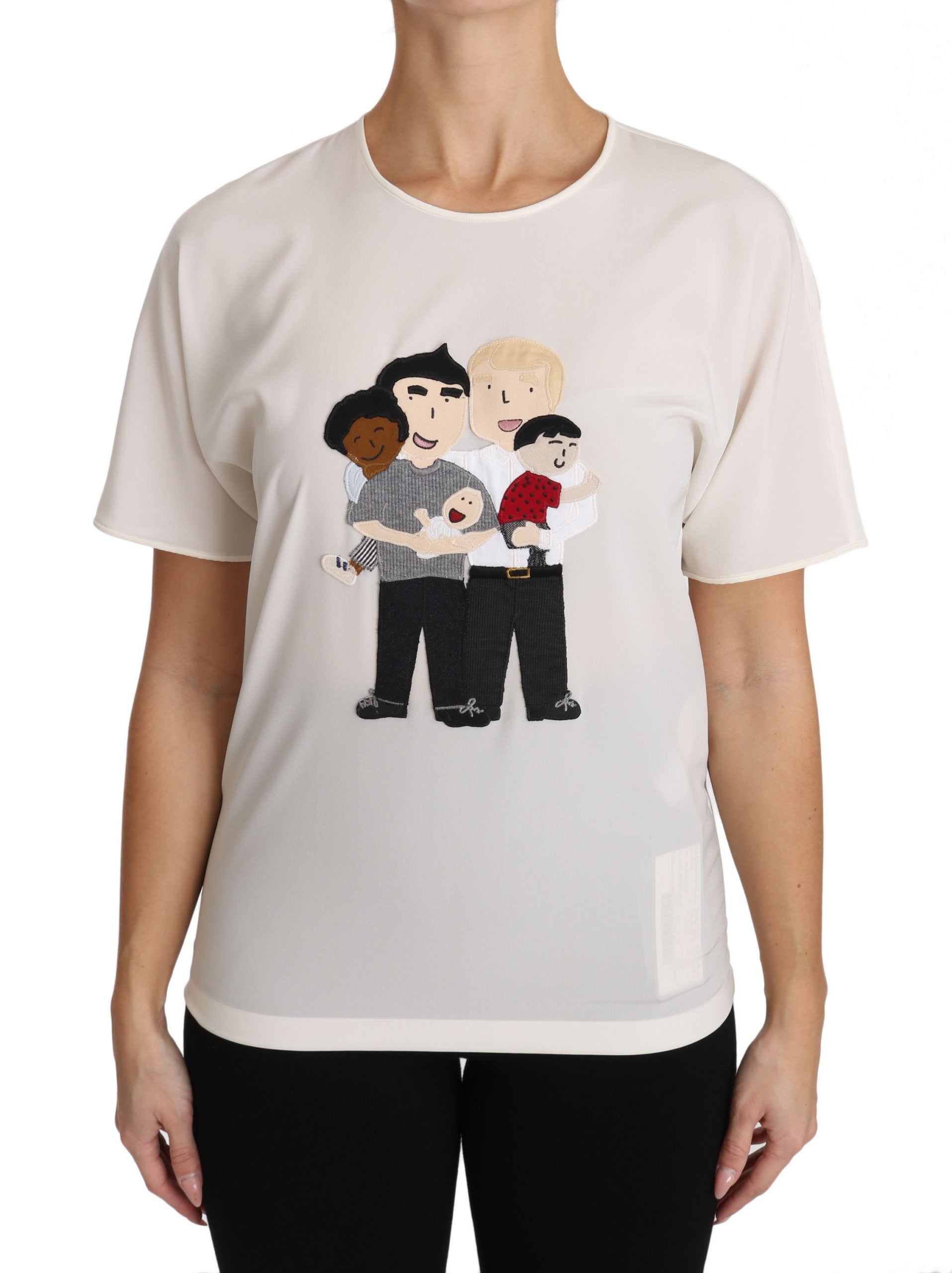 T-shirt Dolce & Gabbana #dgfamily blanc