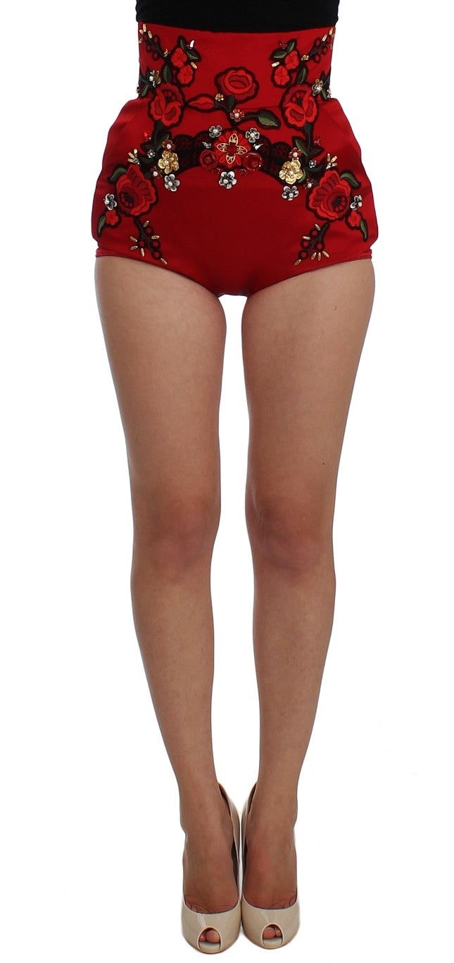 Shorts Dolce & Gabbana roses rouges