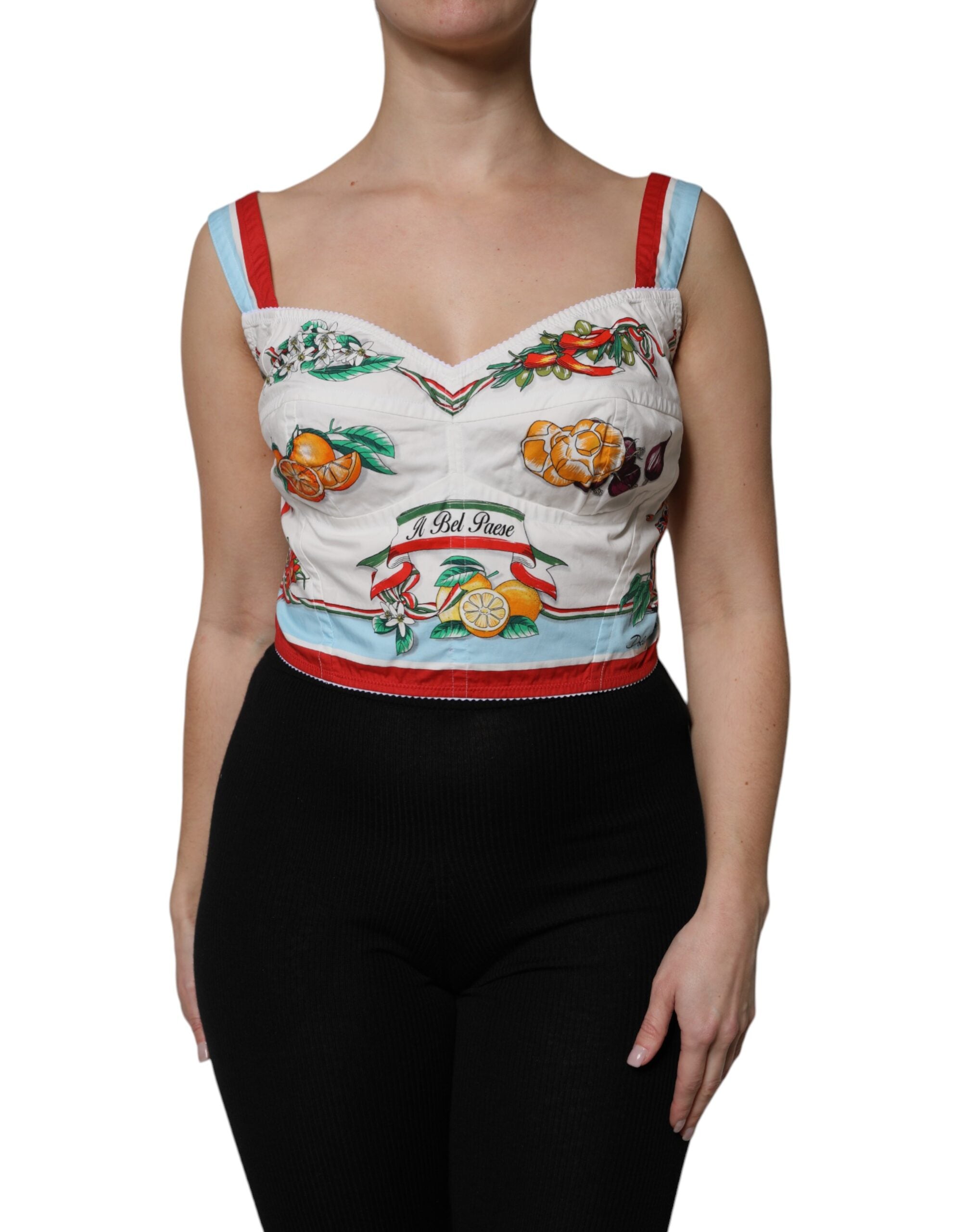 Haut DOLCE & GABBANA cropped blanc