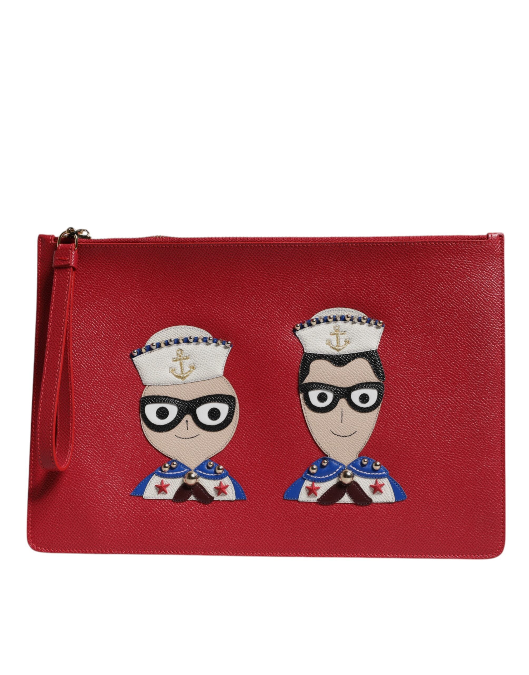 Clutch Dolce & Gabbana #DGFamily rouge