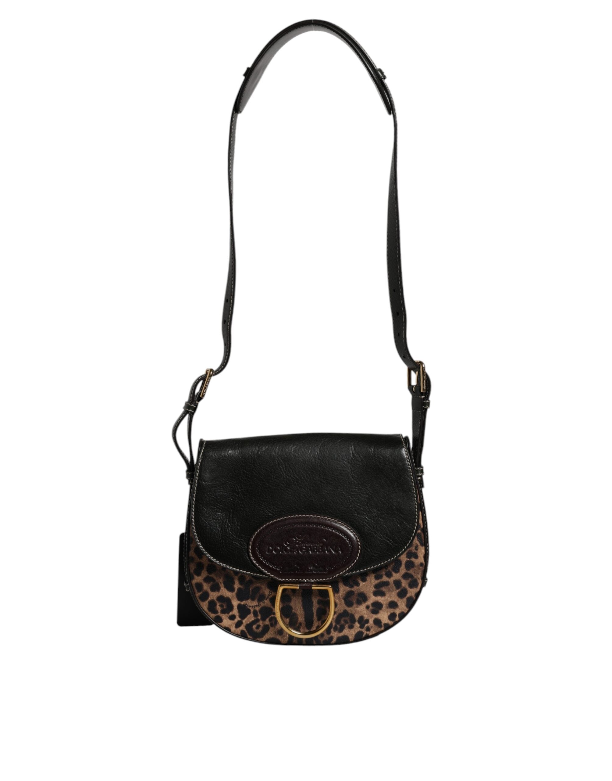 Sac à épaule Dolce & Gabbana noir et brun