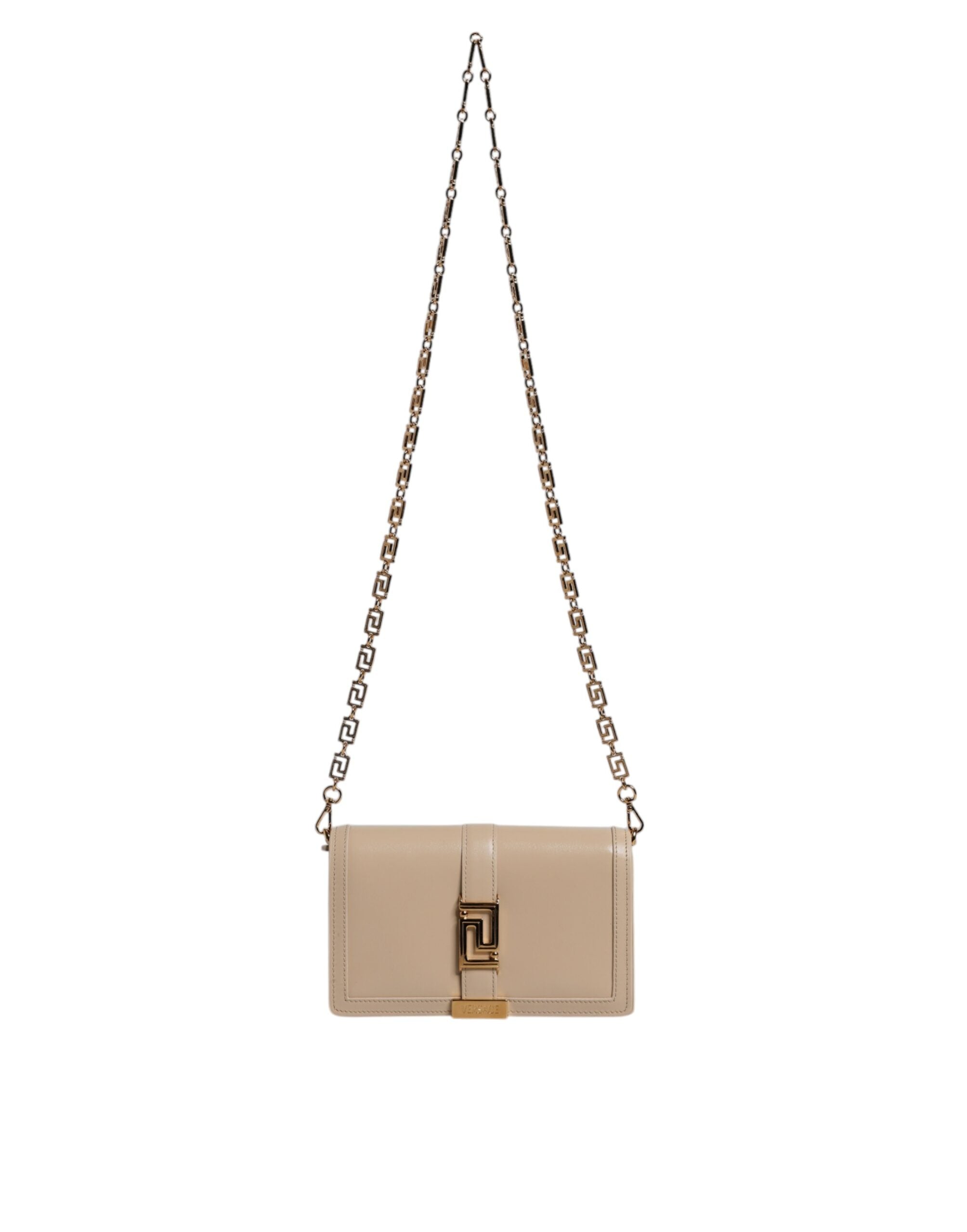 Sac crossbody Versace en cuir beige