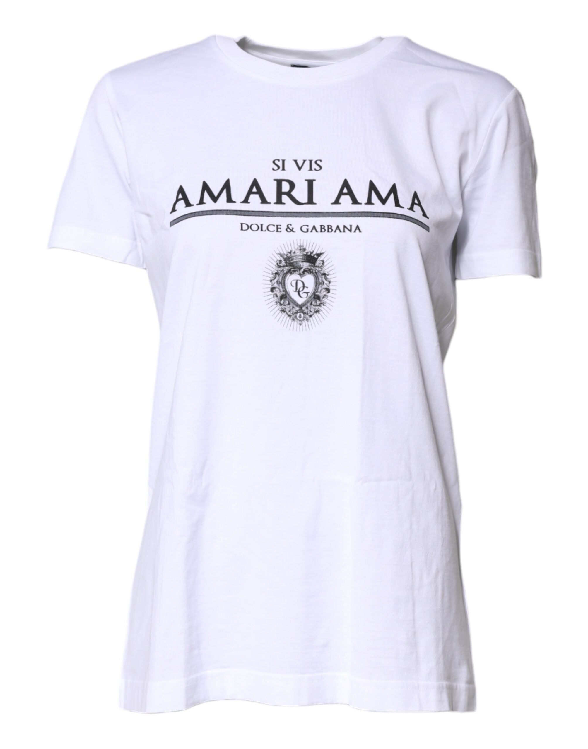 T-shirt Dolce & Gabbana cœur sacré blanc