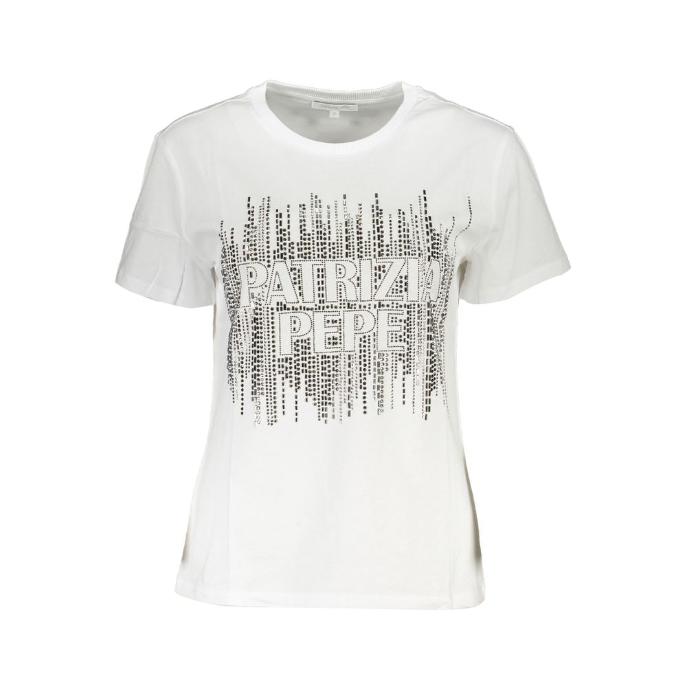 T-shirt Patrizia Pepe Logo blanc