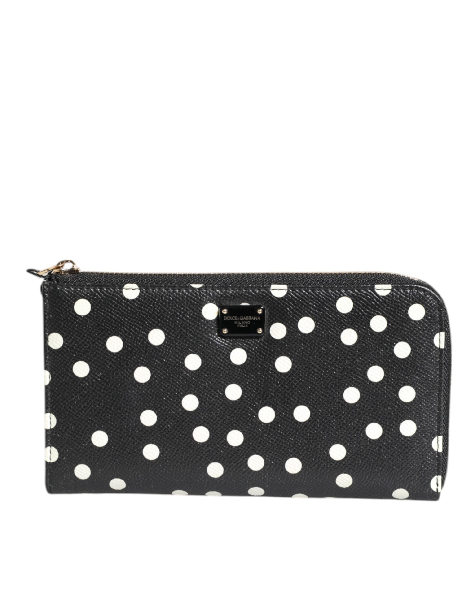 Portefeuille Dolce & Gabbana Continental noir et blanc