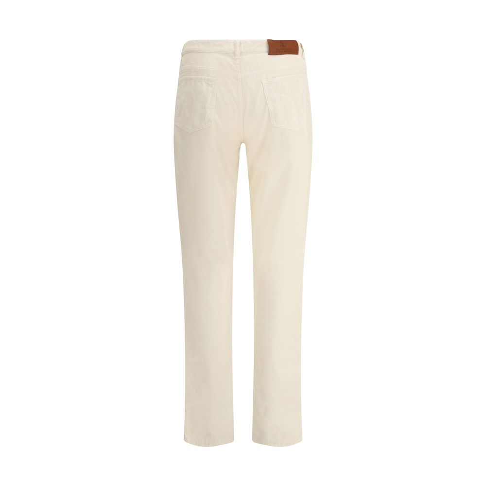 Pantalon Brunello Cucinelli corduroy beige