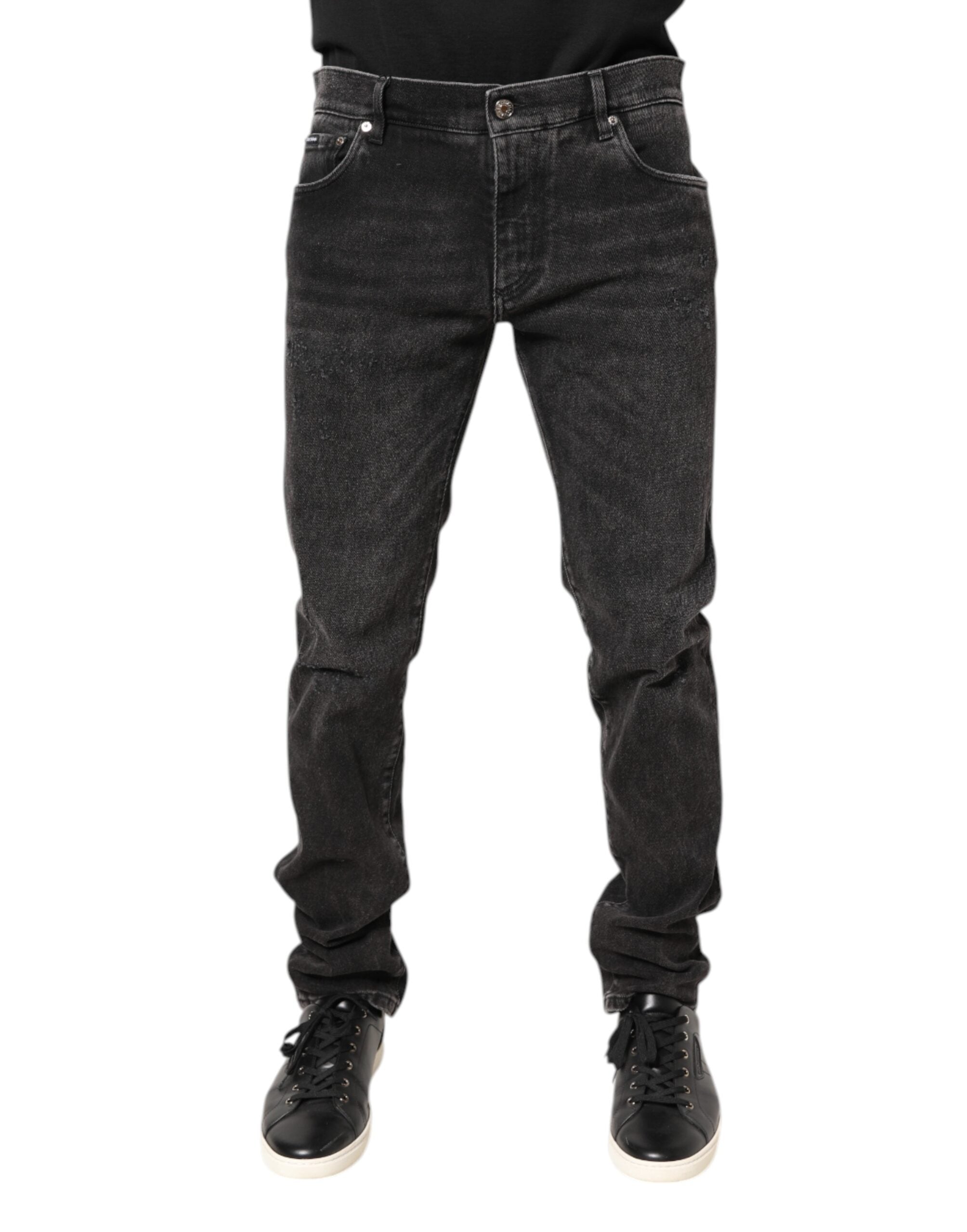 Jeans Dolce & Gabbana skinny gris washed