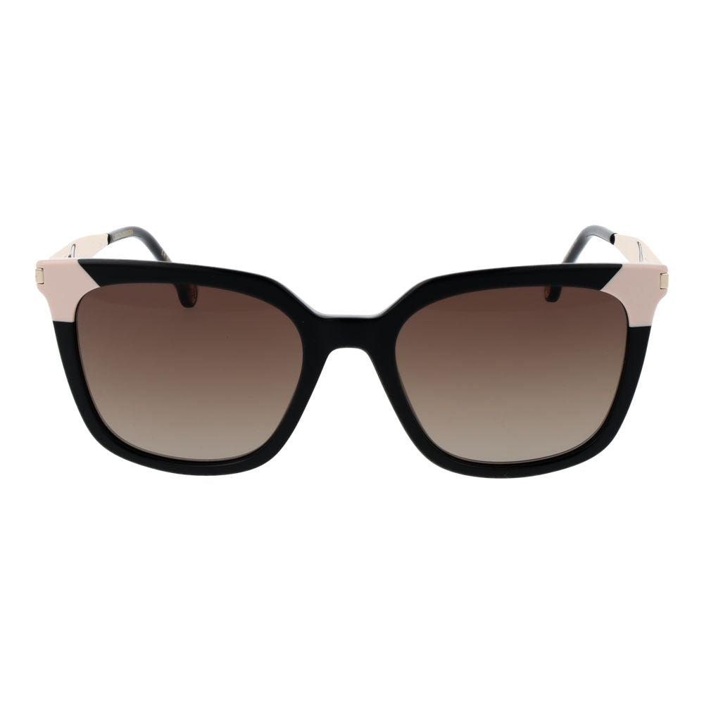 Lunettes noires rectangulaires brunes