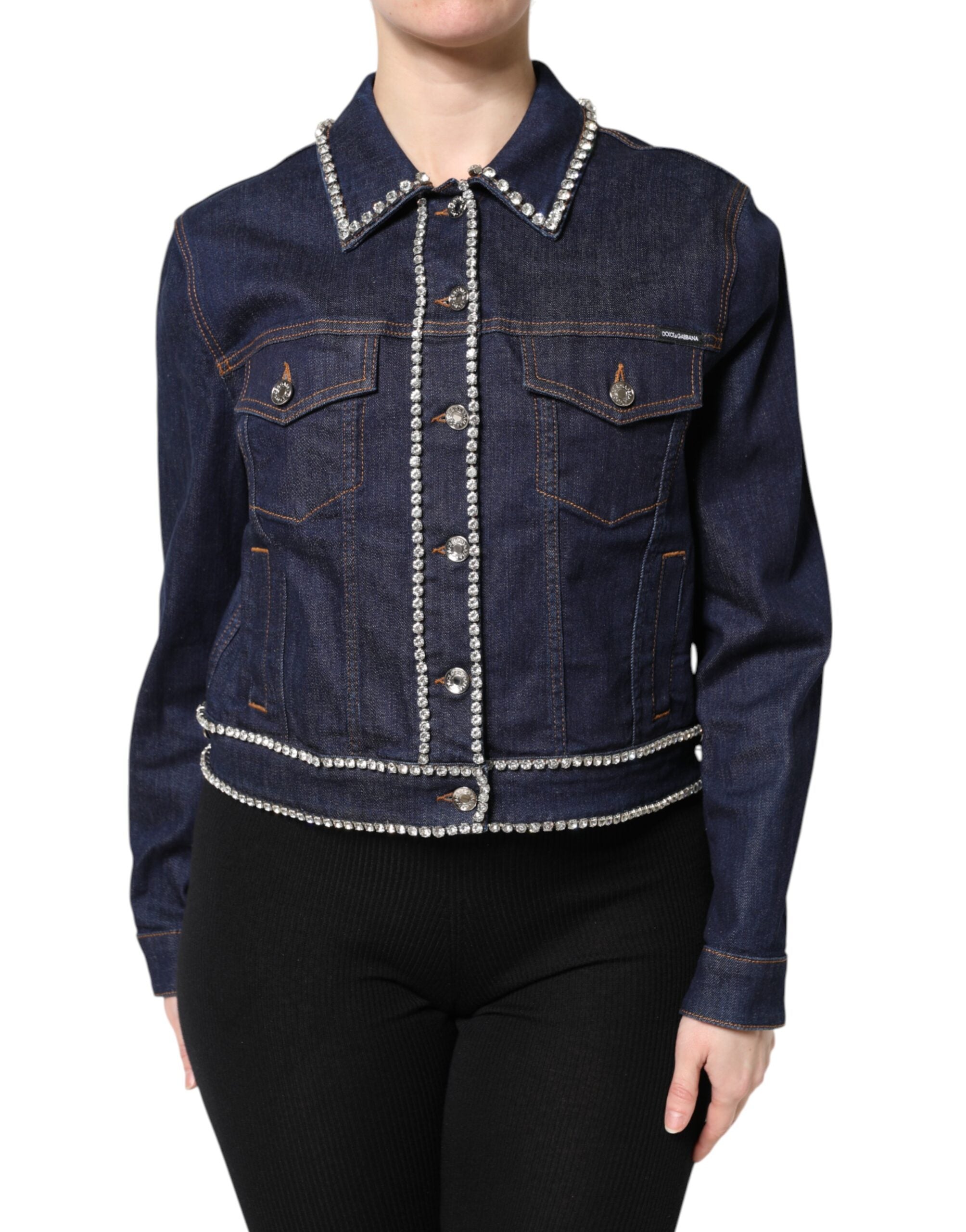 Veste Dolce & Gabbana denim bleu foncé