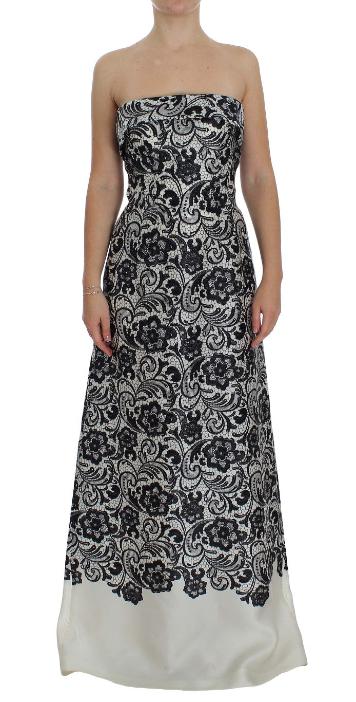 Robe maxi Dolce & Gabbana corset blanche