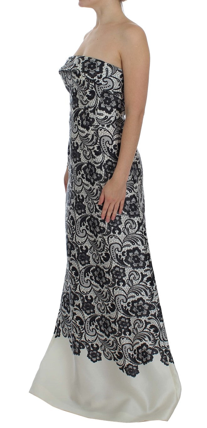 Robe maxi Dolce & Gabbana corset blanche