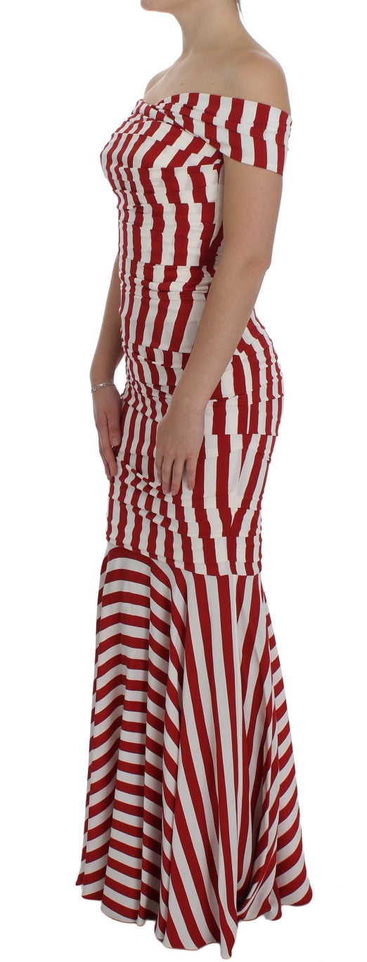 Robe Dolce & Gabbana Bodycon rouge et blanche